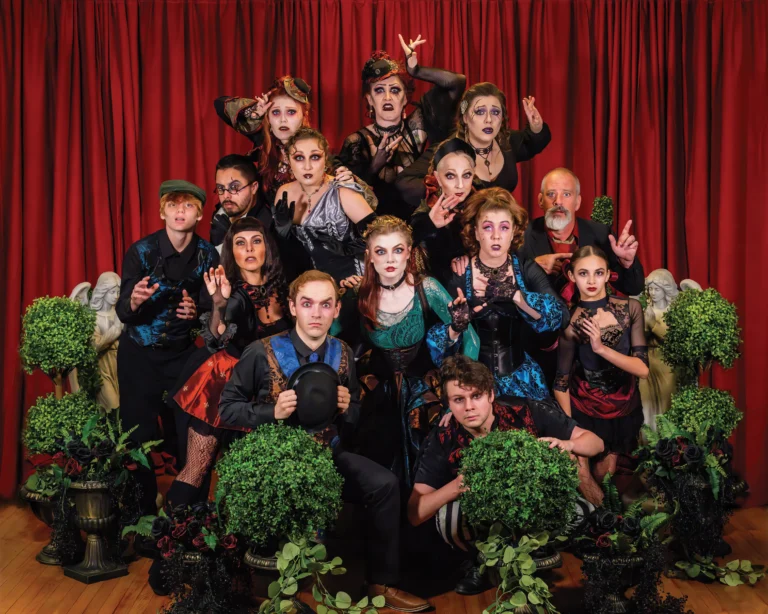 Phantasmagoria troupe on stage