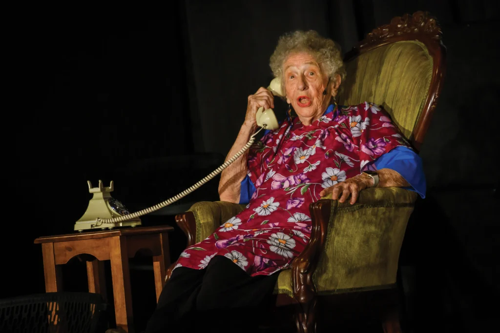 Narrators acting troupe member