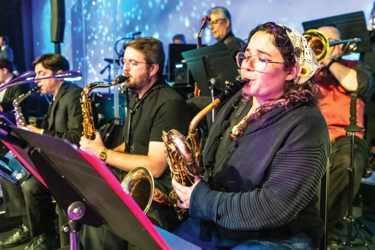 Musicians performing