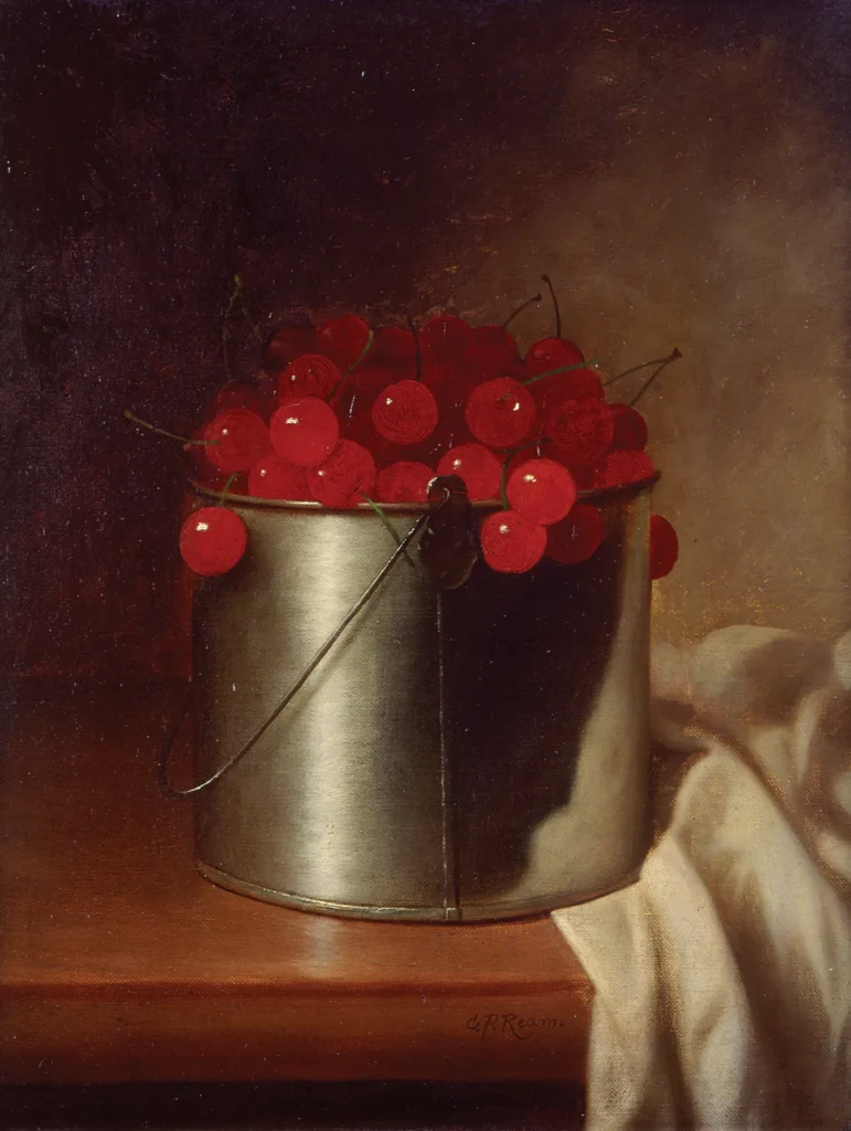 Still Life, Buckets of Cherries by Carducius Plantagenet Ream