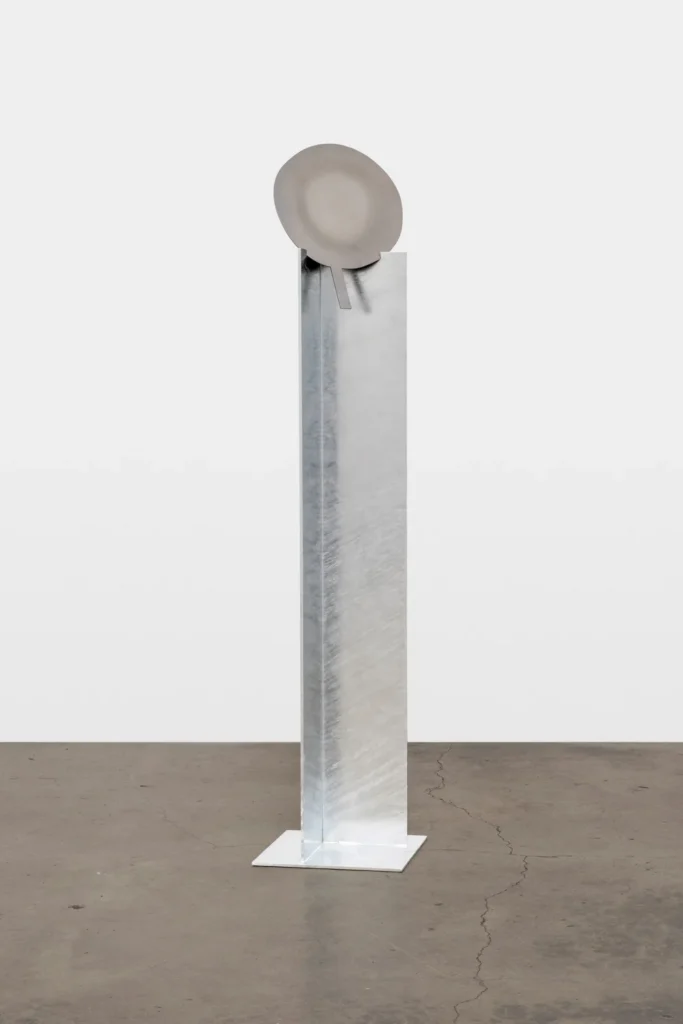 A metal sculpture by Isamu Noguchi.